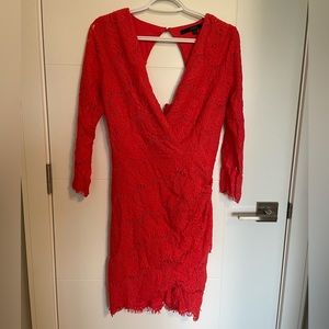 Gorgeous coral Guess dress.